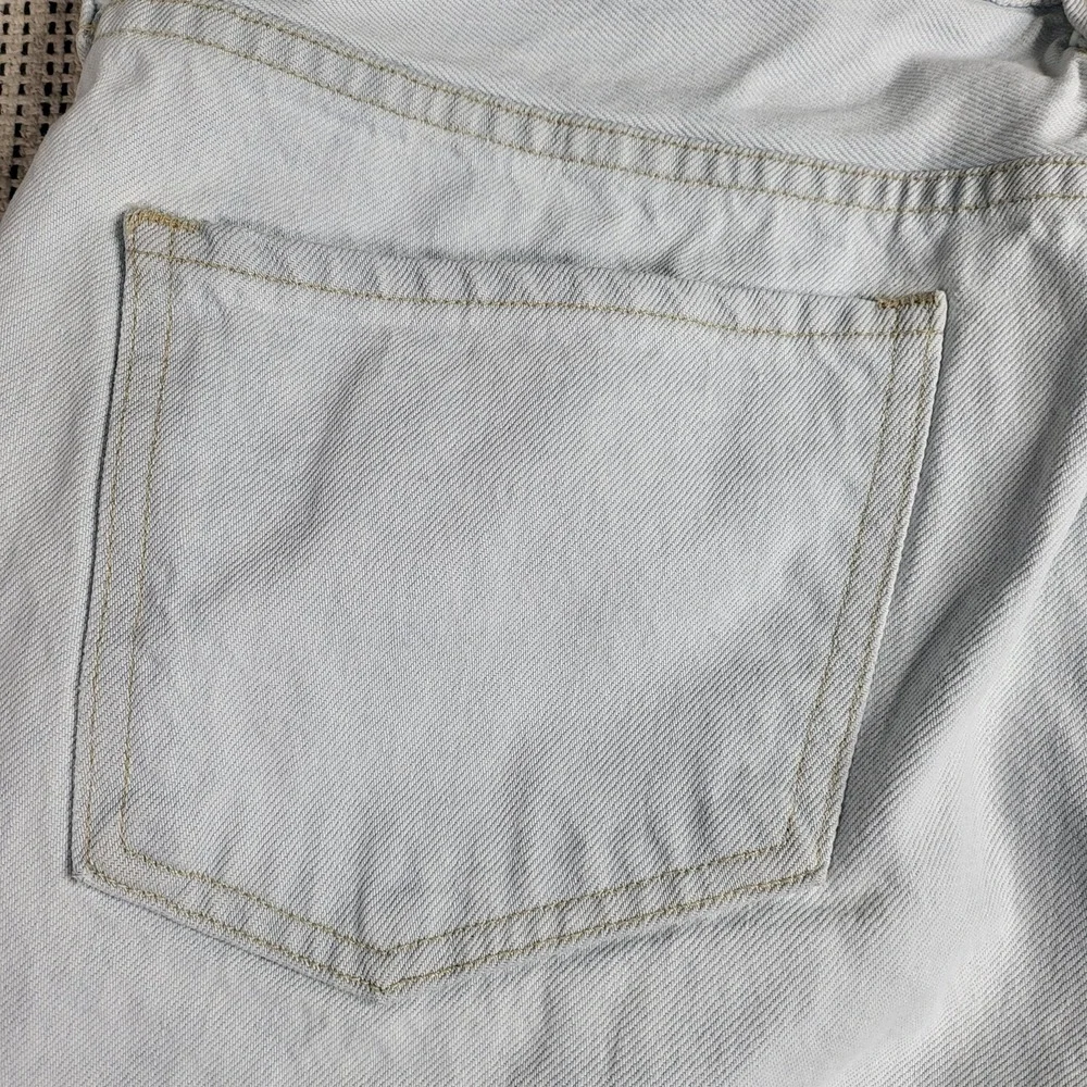 Citizens of Humanity Jeans W 31 Light Blue Emerson‎ Crop Slim Boyfriend Raw Hem